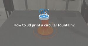 3d printed circular fountain