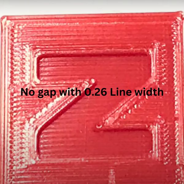 3d print with line width 0.26mm 